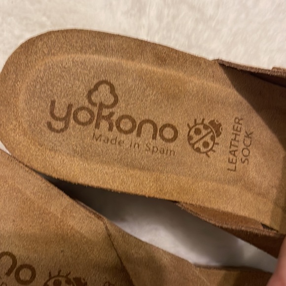 Yokono- Suede wedge buckle sandal- 9.5 - Picture 6 of 10